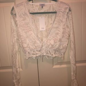 Tobi Lace Crop Top